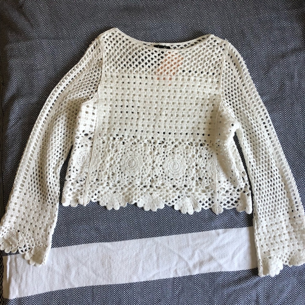 NWT crochet top sz L